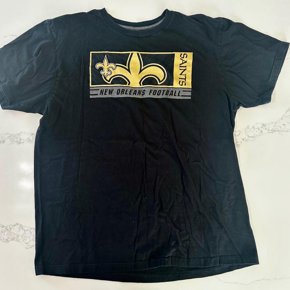 New Orleans Saints Men’s XL Black NFL Football T-Shirt